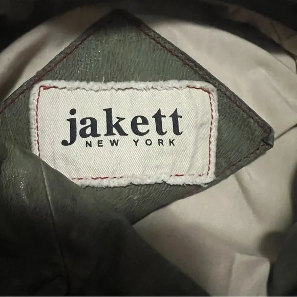 Jakett New York Leather jacket olive green - Picture 13 of 13
